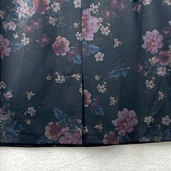 Mario Serrani Women’s Sheath Dress Size XL Black Knit W/Muted Floral Print NWT - Picture 7 of 11